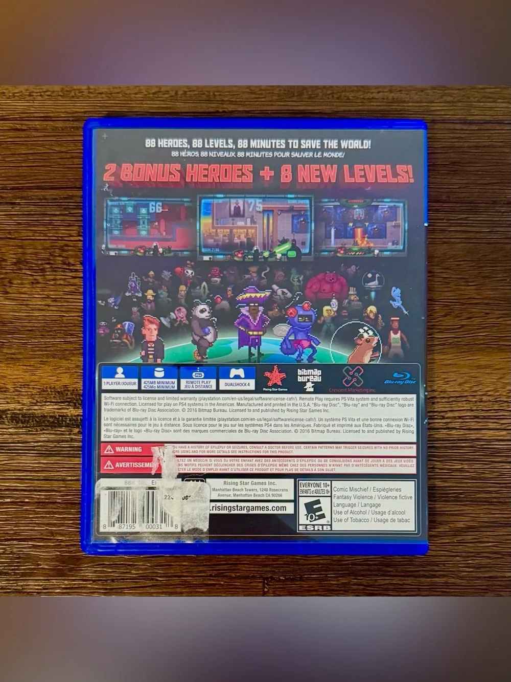 88 Heroes Sony PlayStation PS4 CIB Tested Rare Indie Limited Retro Pixel
